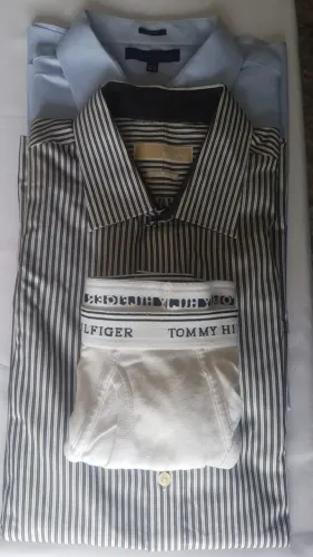 Tommy Hilfiger (Special Detail) + Michael Kors (Camisas Originais) + 2 Cuecas Tommy