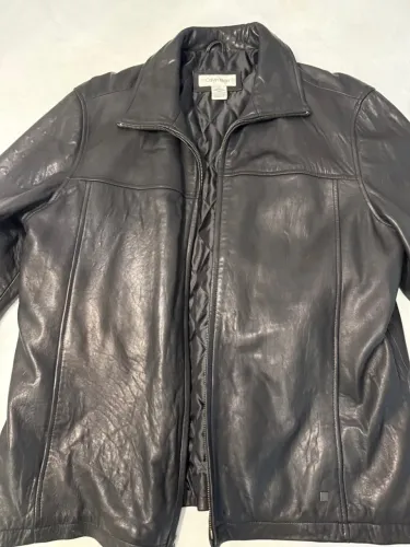 Jaqueta de Couro Calvin Klein