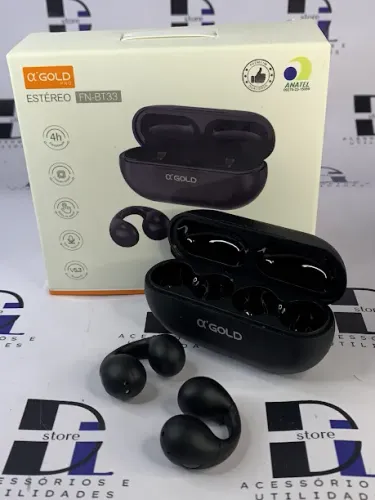 Fone bluetooth sem fio BT33 A?gold formato U