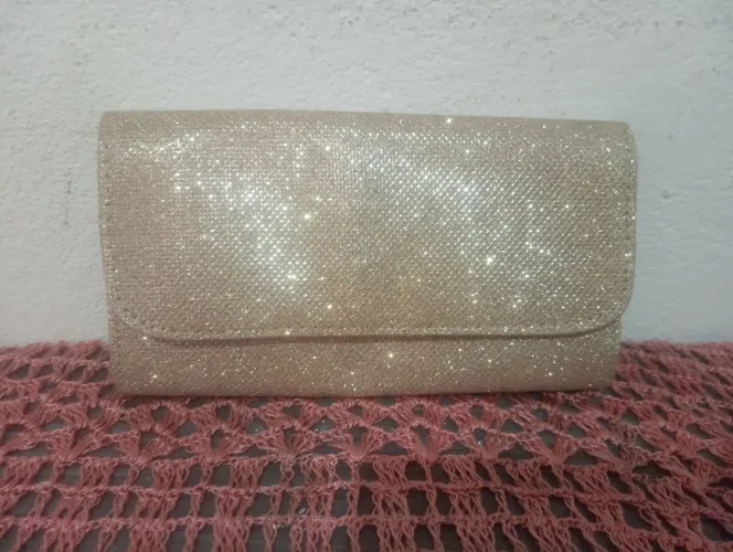 Bolsa feminina Dourada 