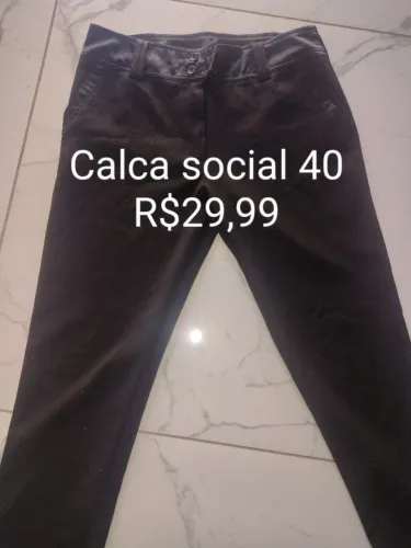 Calca preta social feminina Tam 40