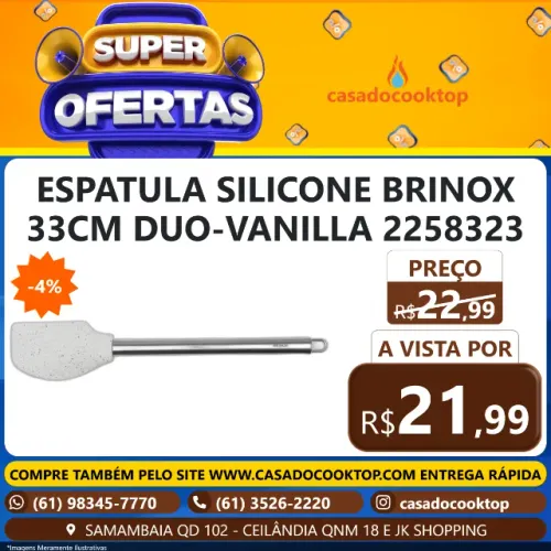 ESPATULA SILICONE BRINOX 33CM DUO-VANILLA 2258323