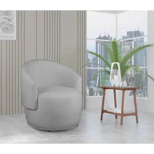 Poltrona Estofada Beatriz Bouclé Confortável - Diversas Cores Ideal Para Sala e Escritorio