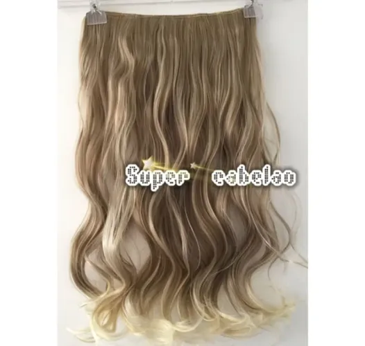 Aplique orgânico para cabelo tic tac loiro acinzentado platinado