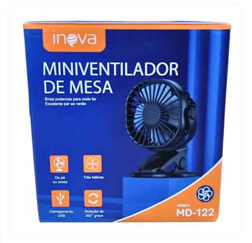 Mini ventilador portátil recarregável