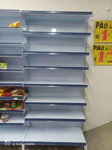 Prateleira Gôndola p/ Comércio - 2,00m x 0,90m - Conservada