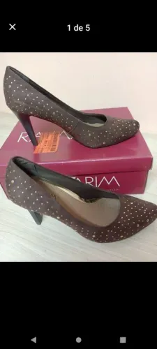 Novo Sapato scarpin marron spikes