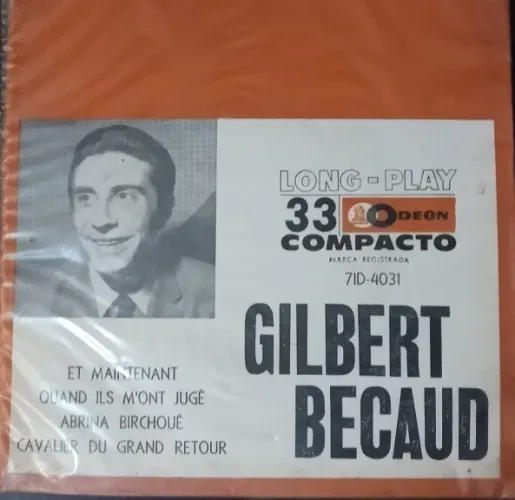 Disco de 1972 do Gilbert Becaud - Odeon - Raridade