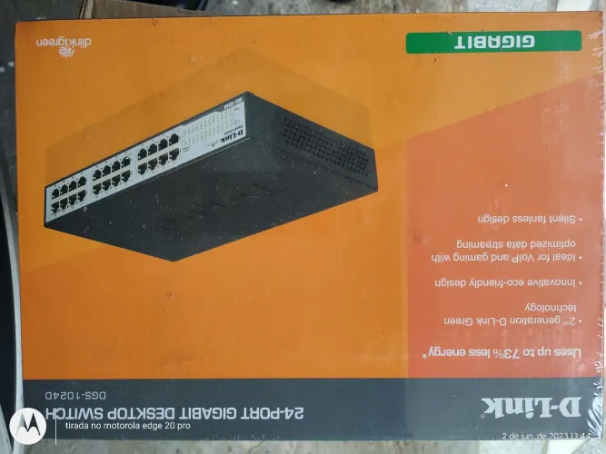 Switch DGS 1024D Gigabit D-Link 24 Portas - Novo Lacrado