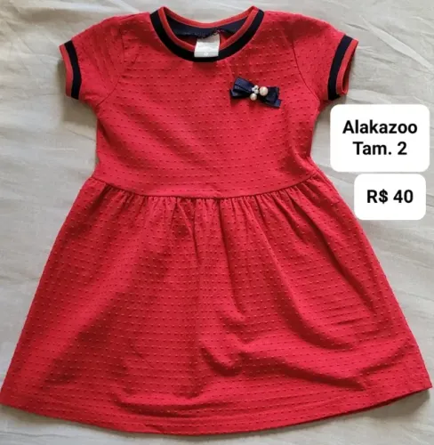 Vestido Alakazoo Vermelho Tam 2