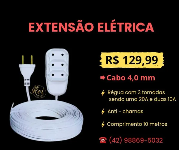Extensão Elétrica 4,0 mm