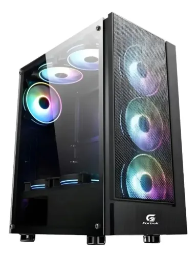 Gabinete Gamer Mid Tower Fortrek Cruiser 70569 Rgb Com 3 Cooler -Loja Coimbra Computadores