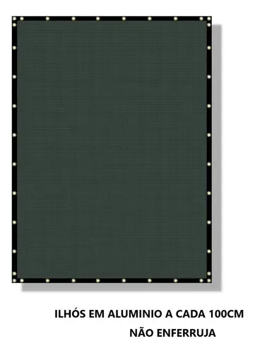 Tela Fachadeira Para Privacidade E Proteção Preta 1,5m X 4m