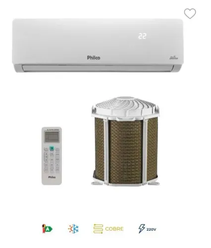 Ar-Condicionado Inverter 9000 BTUs Philco Quente e Frio 220V