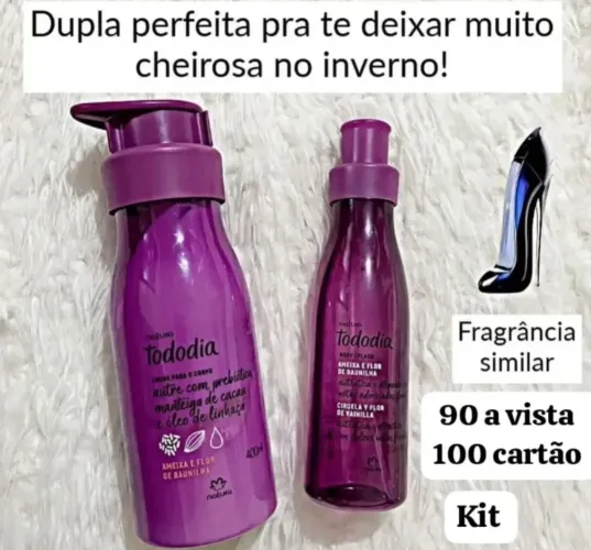 Kit Natura Tododia Ameixa e Flor de Baunilha