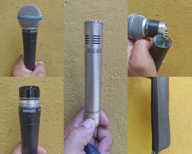 Microfones originais SM 58 SHURE + CONDENSER 