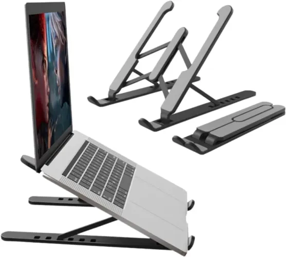 Suporte Dobrável Portátil Slim Para Notebook de 11" à 15.6" com 7 Níveis de Ajuste