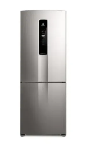 Geladeira Electrolux Frost Free Inverter 490L Efficient com AutoSense Inverse Inox Look (I
