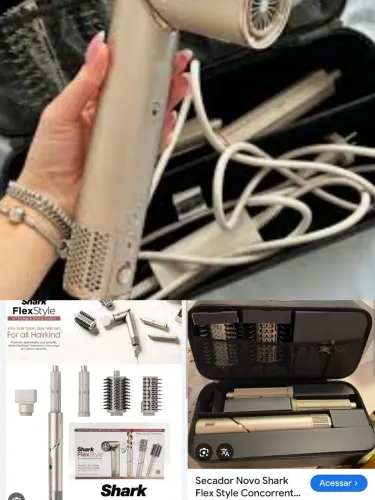 Secador modelador estilizador shark flex style 220v