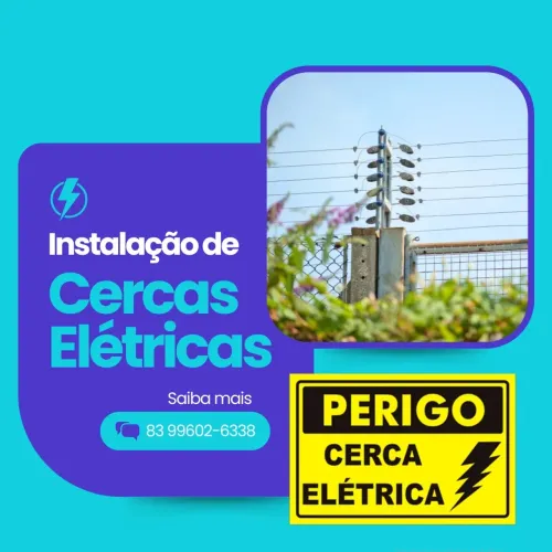 Cerca Elétrica Industrial 6 fios 