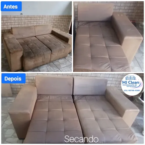 Sofá limpoehigienizado