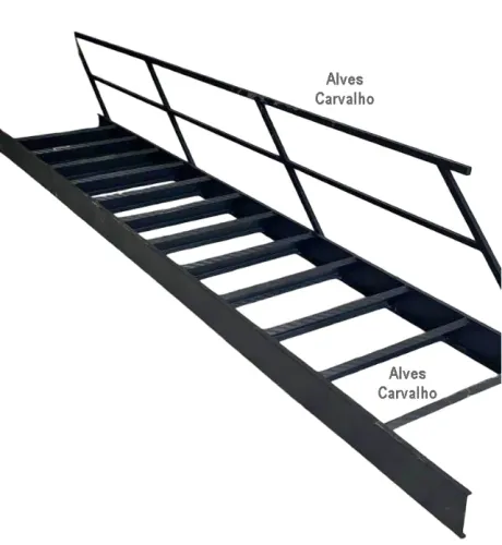 Escadas Reta de Ferro 3,5m x 60cm Novo de Fabrica