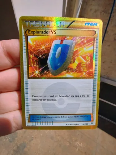Carta Pokémon Explorador VS - Dourada