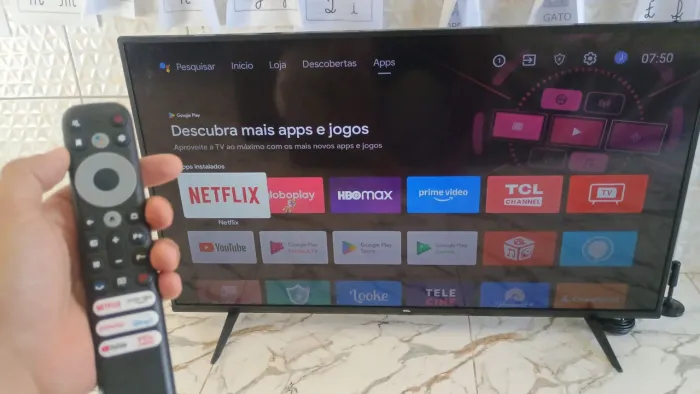 Tv TCL 50 polegadas smart 4k Android bluetooth completa