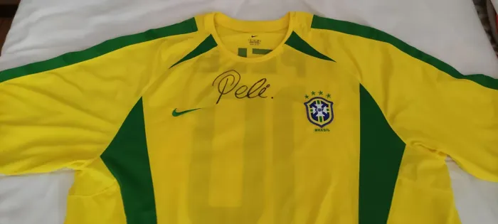 Camisa Seleção Brasileira Nike Original + Assinatura Pelé Vintage