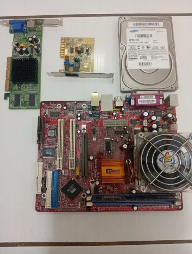 Lote de peças computador antigo