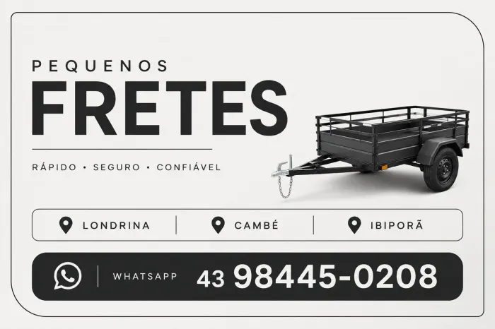 Pequenos fretes na região