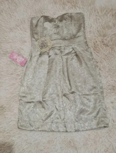 Vestido Infanto Juvenil Prata 