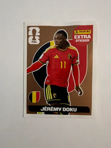Figurinha da copa do jogador JÉRÉMY DOKU