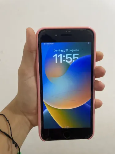 iPhone 8 Plus 256gb funcionando normal bateria 100% preto