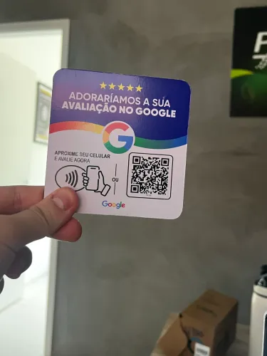 Plaquinhas de avaliação do Google