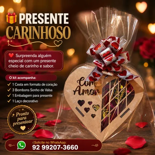 Presente (Coração com Bombons)