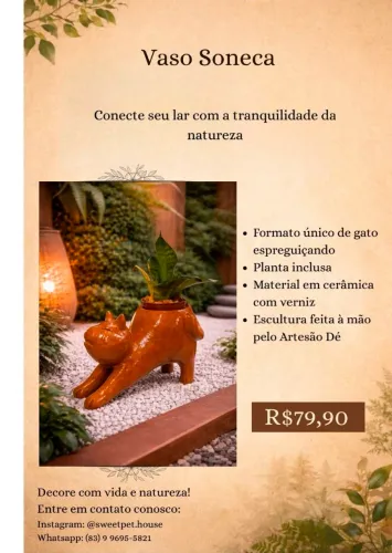Vaso de gatinho (pet)