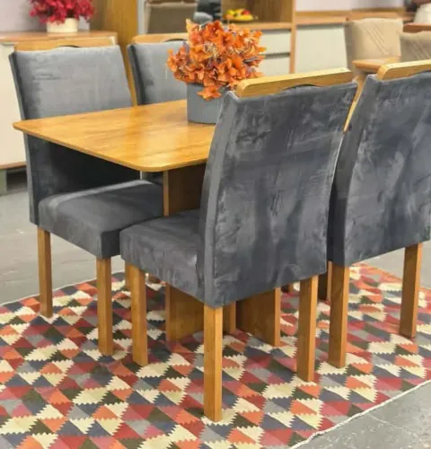 PROMOÇÃO Mesa de jantar com 4 cadeiras 120x80