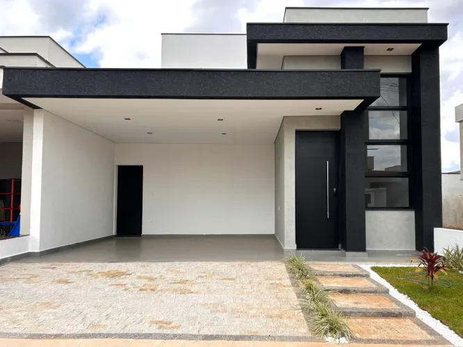 Casa térrea no Villagio Wanel ? 3 suítes, pé-direito alto e área gourmet