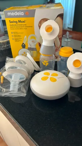 Bomba Tira Leite Elétrica Dupla Medela Swing Maxi