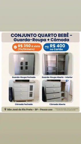 Guarda roupa com cômoda
