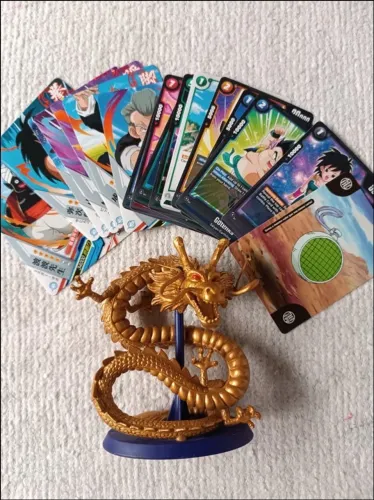 Colecionável Dragão Shenlong Dourado Dragon Ball / Z / GT / Super + 20 Cards Originais (No