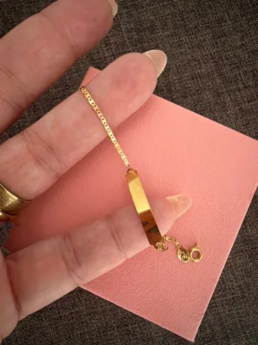 Pulseira infantil em ouro 18k nunca usada