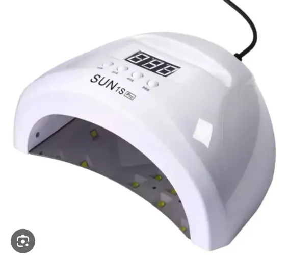 Cabine Led Uv Fundo Metal Espelhado 30 Led 48w Seca Gel