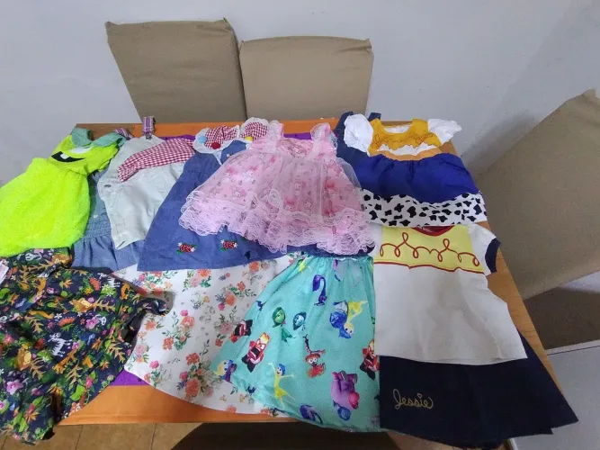 Kit lote com 11 roupas