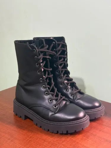 Coturno Feminino Preto Mariotta 34 - Usado