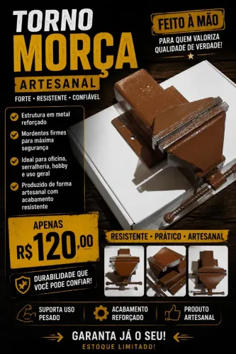 Torno morça artesanal
