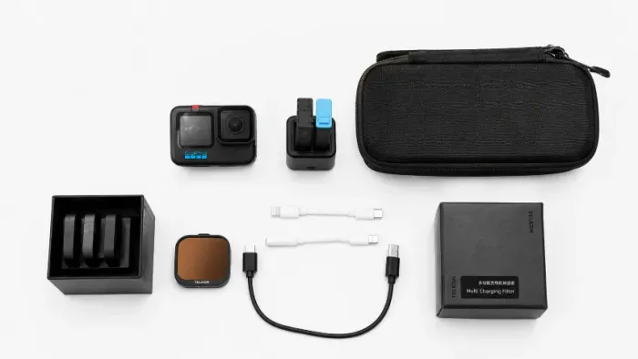 GoPro HERO 10 Black + Acessórios TELESIN