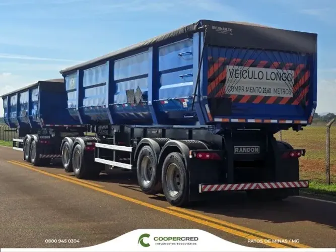 Rodocaçamba 9 Eixos Randon 2022/2022 com Lona Fácil e Tecnil