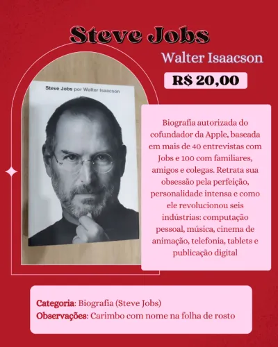 livro steve jobs walter isaacson